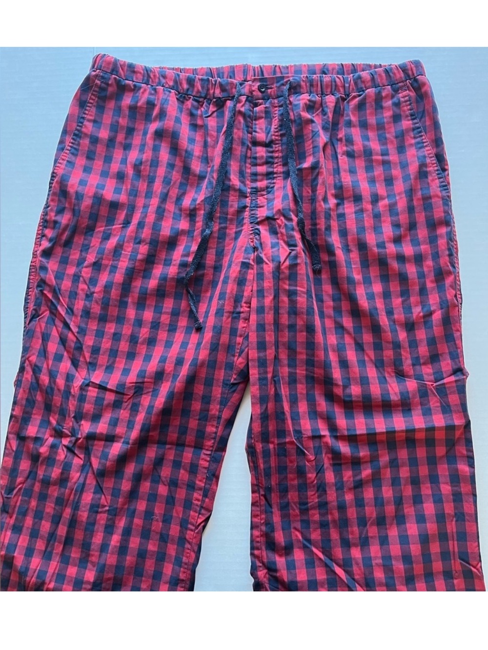 Daniel Buchler New York Men’s Red Buffalo Plaid Cotton Sleepwear Pajama Pants XL